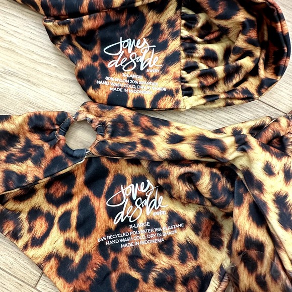 NWT Joues De Sable Hanna Leopard Print Bikini Size XL - Picture 4 of 5